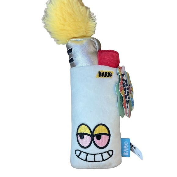 Bark HighLighter Dog chew Toy 420 collection plush Medium large squeaker NWOT - Picture 2 of 3